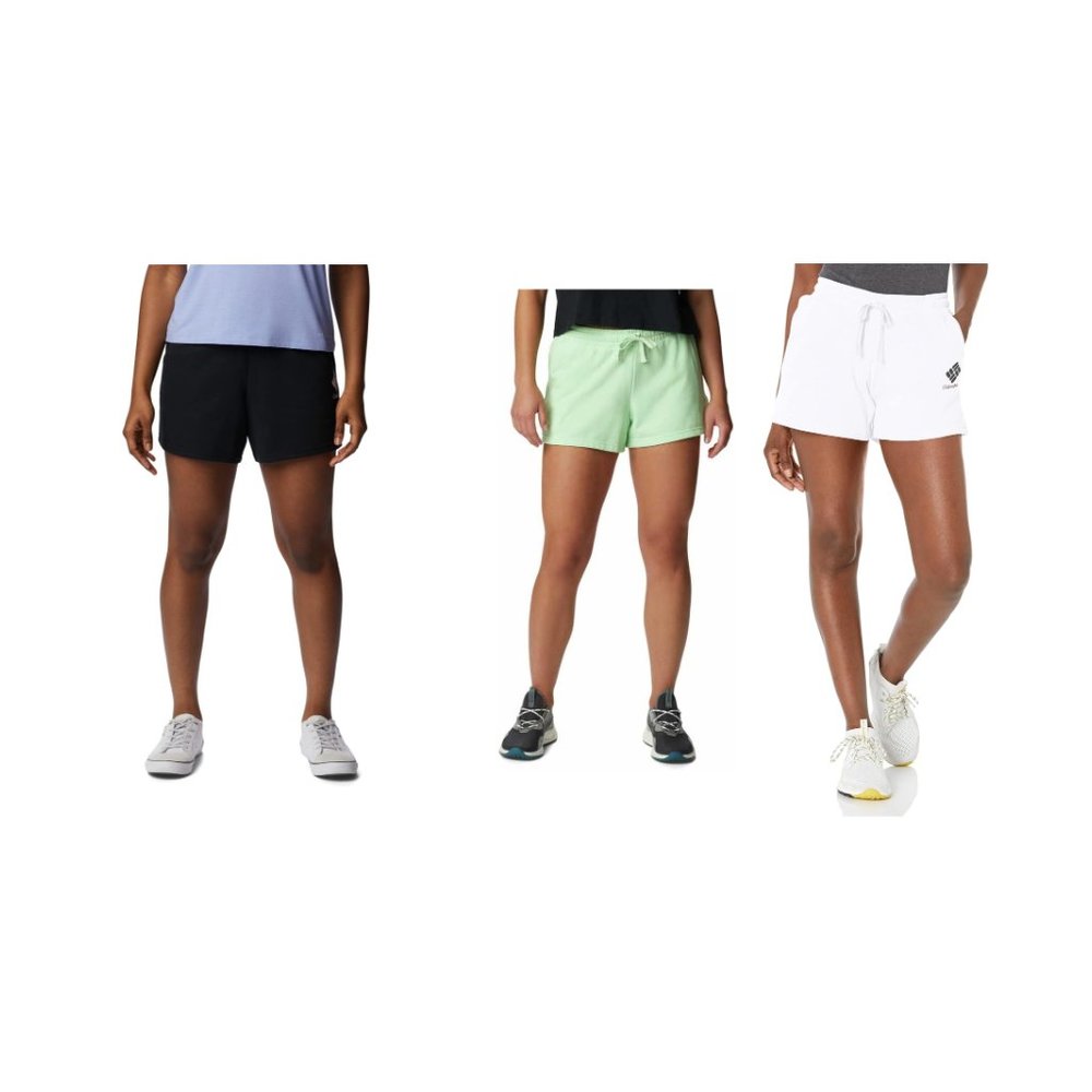 NWT Columbia Women's Trek French Terry 5" Shorts Multicolor Size XS-2XL $50 D399